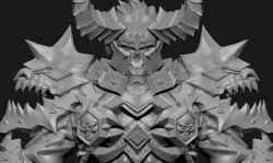 Ancient Legendary Armor High poly Zbrush project  3D model