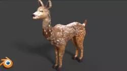 axis deer 3D model