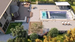 Backyard Design of residential house  3D model