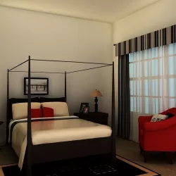 Bed Black 3D model