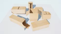 Boxes LOW-POLY PBR Low-poly  3D model