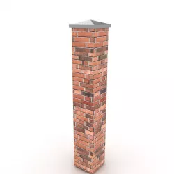 Brick Pillar  3D model