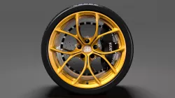 Bugatti Chiron wheel 3D model