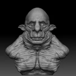 Bust troll 3D model