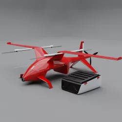Cargo drone Zeltor-28 3D model