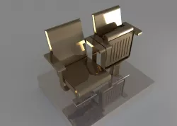 cinema chair 3D model