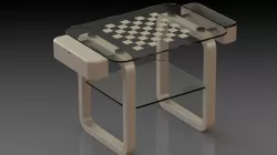 Coffee table with chess