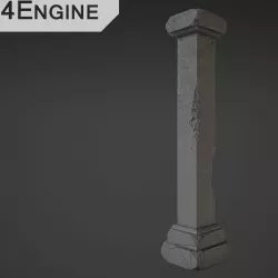 Column - 3rd Low-poly  3D model