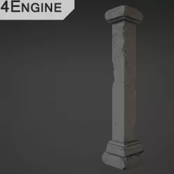 Column - 4th Low-poly  3D model