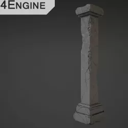Column Low-poly  3D model