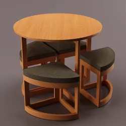 Compact Dining Table 3D model