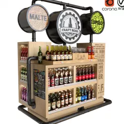 Craft Beer table 3D model