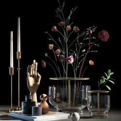 Decorative set 009  3D model