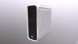Desktop White - Pc 3D model
