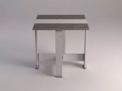DINING TABLE---Folding table in MDF and concret 3D model