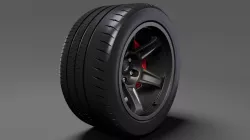 Dodge Challenger SRT Demon 2017 rearwheel 3D model