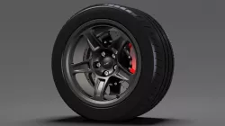 Dodge Challenger SRT Demon 2017 wheel 3D model