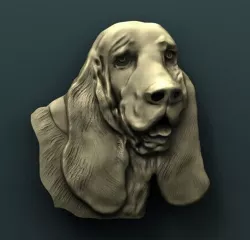dog 3D models for artcam and aspire 3D model