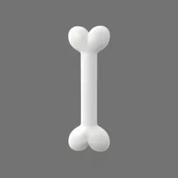 Dog bone simple cartoon 3D model