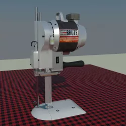 Eastman 627x Brute straight knife machine to cut fabrics 3D model