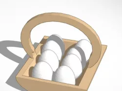 egg basket with eggs
