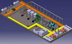 Factory layout of die casting