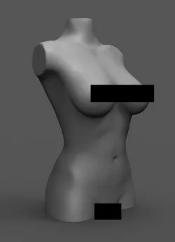 Female body 3D model