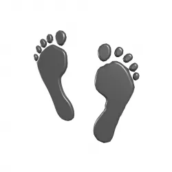Footprints Low-poly  3D model