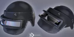 game  helmet Low-poly  3D model