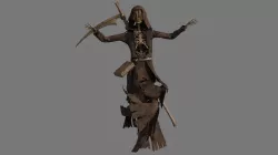 Grim Reaper with Scythe 3D model