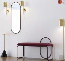 Hallway furniture AYTM Denmark 3D model