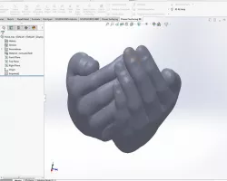 Hand tray model