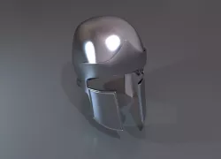 Helmet iron spartan helmet 3D model