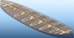Hollow Wooden Surfboard 7,0"