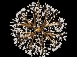 John Richard Spherical Twelve-Light Quartz Chandelier 3D model