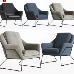 Loft Design Armchair Model 2549 385 3D model