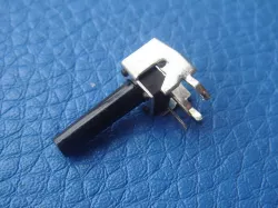 Long right angle mounted tact switch