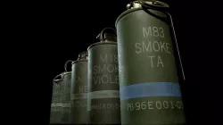 M18 and M83 Smoke Grenades Low-poly  3D model