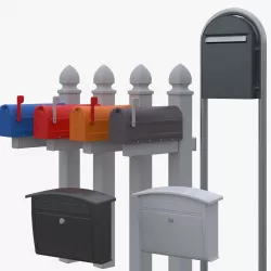 Mail box set 3D model