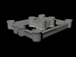 Medieval castle 3D model