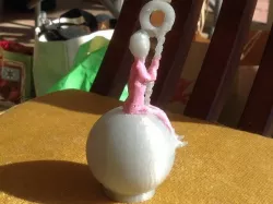 Miley on a base