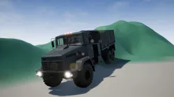 Military Truck Low-poly  3D model
