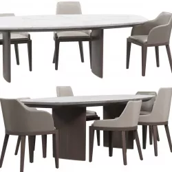 Misura Emme Cleo chair Ala table 3D model
