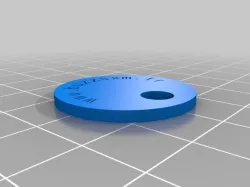 My Customized Shopping Cart Token (dualstrusion)