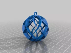 My Customized Spiral Sphere Ornament - Customizer enabled