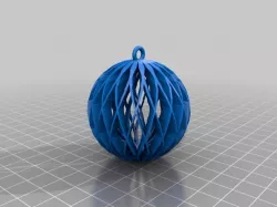 My Customized Spiral Sphere Ornament - Customizer enabled