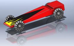 Pinewood Derby Car Body – 3D Print STL Body Corvette