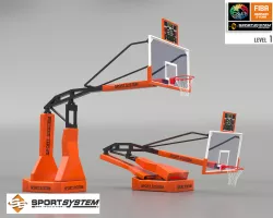 Portable basketball stand 3D model