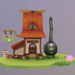 Potion Shop Low-poly  3D model