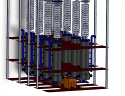 Pyrolysis Plant with Batch Reaktors or Wood Coal Manufacturing or SynGas Manufacturing